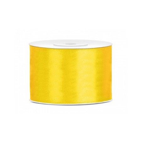 Ruban Satin Jaune 5cm - 25m