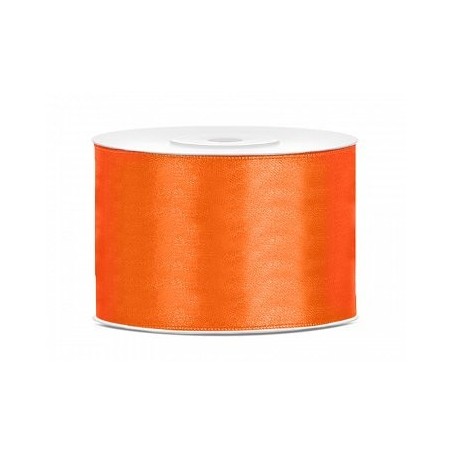 Ruban Satin Orange 5cm - 25m