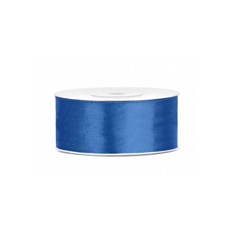 ruban en satin bleu roi 25m x 25mm