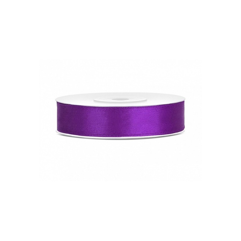 Ruban Satin violet 12mm - 25m