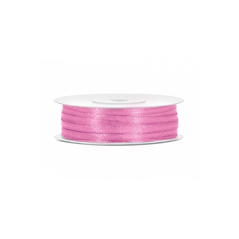 Ruban Satin Rose 3mm - 50m